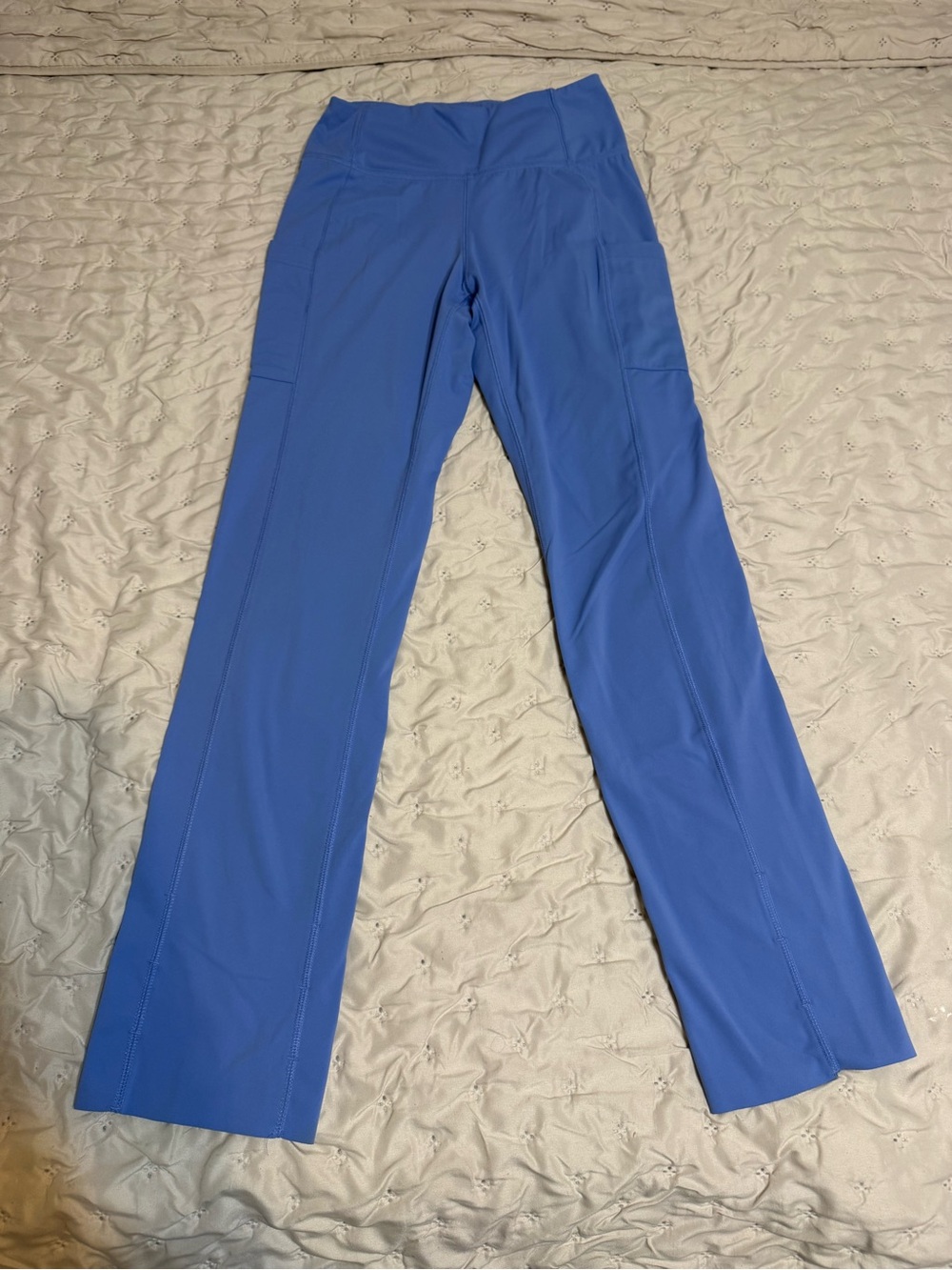 WonderWink Ceil Blue Yoga Scrub Pants